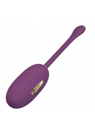 Фиолетовое виброяйцо с электростимуляцией Doreen - Baile - купить с доставкой в Бердске