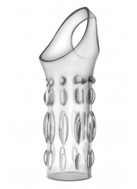 Прозрачная насадка на пенис Stretchy Studded Penis Sleeve Ring - Blush Novelties - в Бердске купить с доставкой