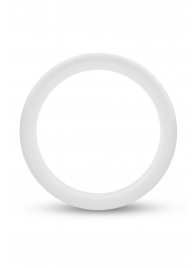 Белое люминесцентное эрекционное кольцо Silicone Glo Cock Ring - Blush Novelties - в Бердске купить с доставкой