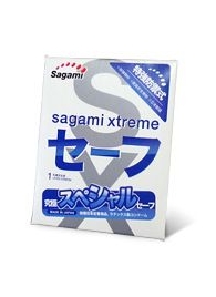 Презерватив Sagami Xtreme Ultrasafe с двойным количеством смазки - 1 шт. - Sagami - купить с доставкой в Бердске