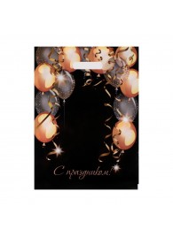 Пакет с вырубной ручкой и принтом в виде шариков (30х40 см) - Сима-Ленд - купить с доставкой в Бердске