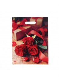 Пакет с принтом в виде роз (31х40 см) - Сима-Ленд - купить с доставкой в Бердске