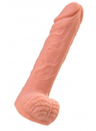 Телесная удлиняющая фаллическая насадка - 16 см. - ToyFa - в Бердске купить с доставкой