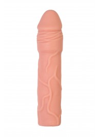 Телесная удлиняющая насадка с подхватом - 19 см. - ToyFa - в Бердске купить с доставкой