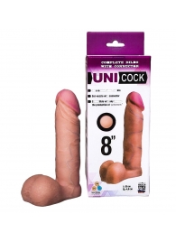 Фаллическая насадка для страпона UNICOCK 8  - 20 см. - LOVETOY (А-Полимер) - купить с доставкой в Бердске