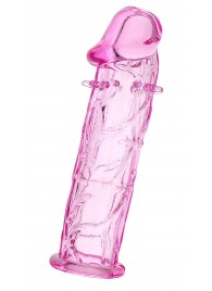 Розовая насадка фаллической формы - 12,5 см. - A-toys - в Бердске купить с доставкой