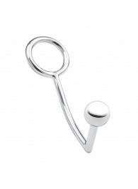 Кольцо на пенис с анальным стимулятором Stainless Steel Anal Hook   Cock Ring - BlueLine - в Бердске купить с доставкой