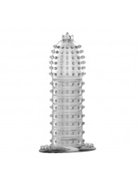 Прозрачная насадка на фаллос с закрытой головкой - 14 см. - Baile - в Бердске купить с доставкой