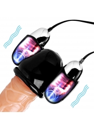 Черная стимулирующая насадка для головки полового члена Multi Speed Vibrating Penis Head Teaser - XR Brands - в Бердске купить с доставкой