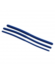 Набор из 3 синих силиконовых уретральных расширителей Invasion Silicone Urethral Sound Trainer Set - XR Brands - купить с доставкой в Бердске
