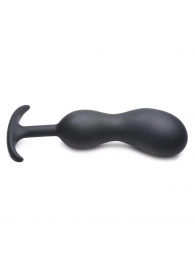 Черный массажер простаты с утяжелителями Premium Silicone Weighted Prostate Plug XL - 20,8 см. - XR Brands - в Бердске купить с доставкой