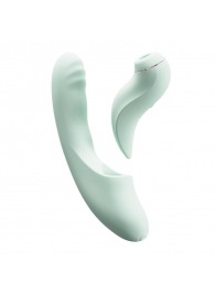 Мятный вибратор-кролик из 2 частей Fatima - 19 см. - BeYourLover