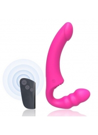 Розовый безремневой страпон Straples Strap-On Dildo - Erokay - купить с доставкой в Бердске