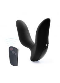 Черный вибромассажер простаты 3,5’’ Remote Control Curve P-spot Massager - 12 см. - Erokay - в Бердске купить с доставкой