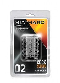 Прозрачная насадка на пенис с шишечками STAY HARD COCK SLEEVE 02 CLEAR - Blush Novelties - в Бердске купить с доставкой