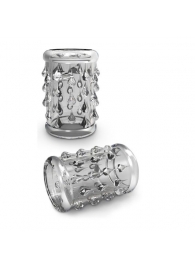 Прозрачная насадка с капельками STAY HARD COCK SLEEVE 05 CLEAR - Blush Novelties - в Бердске купить с доставкой