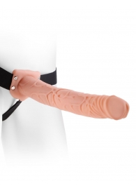 Фаллопротез телесного цвета Hollow Strap-On - 29 см. - Pipedream - купить с доставкой в Бердске