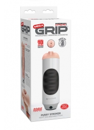 Мастурбатор-вагина Extreme Toyz Mega Grip Vibrating Stroker Mouth - Pipedream - в Бердске купить с доставкой