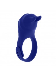 Синее эрекционное виброкольцо с клиторальной подушечкой и пультом ДУ Adjustable Fun Ring - Zero Tolerance - в Бердске купить с доставкой