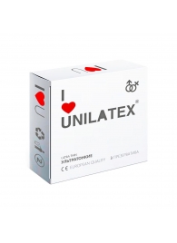 Ультратонкие презервативы Unilatex Ultra Thin - 3 шт. - Unilatex - купить с доставкой в Бердске