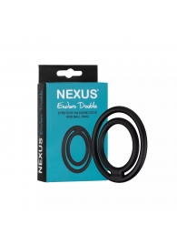 Черное двойное эрекционное кольцо Nexus Enduro Double - Nexus Range - в Бердске купить с доставкой