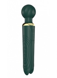 Зеленый двусторонний вибратор-wand Secwell - 22 см. - Secwell