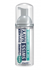 Очищающая пенка для игрушек и тела Toy   Body Cleaner Foamer - 47 мл. - Swiss navy - купить с доставкой в Бердске