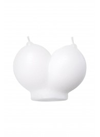 Белая сувенирная свеча «Сиськи» - Pecado - купить с доставкой в Бердске