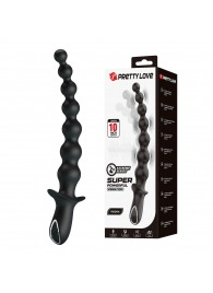 Черная анальная ёлочка с мощной вибрацией Rigdon - 26 см. - Baile