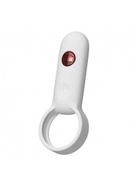 Белое эрекционное виброкольцо с пультом ДУ - Youvic - в Бердске купить с доставкой