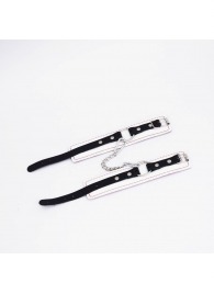 Бело-красные кожаные оковы - Crazy Handmade - купить с доставкой в Бердске