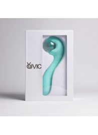 Бирюзовый вибромассажёр с деликатными токами - Youvic - купить с доставкой в Бердске