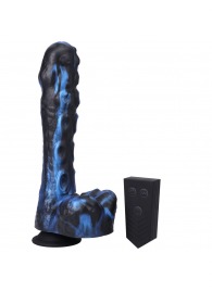 Черно-синяя мини-машина на присоске Tendril Thruster - 21,6 см. - Doc Johnson - купить с доставкой в Бердске