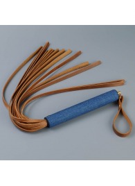 Плеть с джинсовой ручкой «Дикий Запад» - 60 см. - Sitabella - купить с доставкой в Бердске