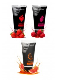 Набор из 3 съедобных лубрикантов JUJU (клубника, малина, грейпфрут) - JuJu - купить с доставкой в Бердске