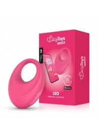 Розовое интерактивное эрекционное виброкольцо Leo - Easy toys - в Бердске купить с доставкой