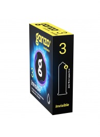 Супертонкие презервативы Ganzo Invisible - 3 шт. - Ganzo - купить с доставкой в Бердске