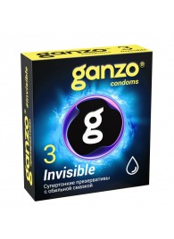 Супертонкие презервативы Ganzo Invisible - 3 шт. - Ganzo - купить с доставкой в Бердске