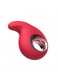 Красный клиторальный массажер с функцией постукивания - Secwell
