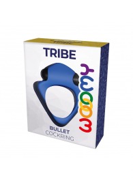 Синее эрекционное кольцо Wooomy Tribeс с вибрацией - Adrien Lastic - в Бердске купить с доставкой