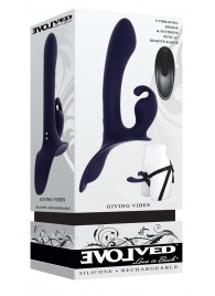 Женский страпон с вибрацией Giving Vibes - Evolved - купить с доставкой в Бердске