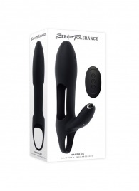 Черная насадка на пенис с вибрацией Nautilus - Zero Tolerance - в Бердске купить с доставкой