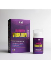 Стимулирующий гель с эффектом вибрации Blackberry Vibration - 15 мл. - INTT - купить с доставкой в Бердске