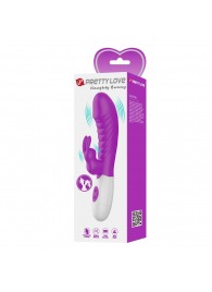 Лиловый вибратор-кролик Naughty Bunny - 19,8 см. - Baile