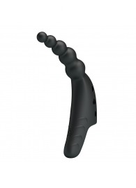 Черный вибратор на палец Jordin - 12,2 см. - Baile