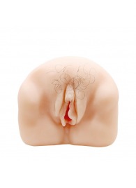 Телесный мастурбатор-вагина с оволосением и вибрацией - Baile - в Бердске купить с доставкой