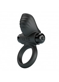 Черное эрекционное кольцо с вибрацией Adrien - Baile - в Бердске купить с доставкой