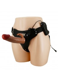 Мужской полый страпон с вибрацией Marion - Baile - купить с доставкой в Бердске