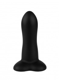 Черный нереалистичный дилдо Emotional Plus на присоске - 13 см. - Lola Games