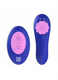 Синий вибратор в трусики с пультом ДУ Party - ROMP